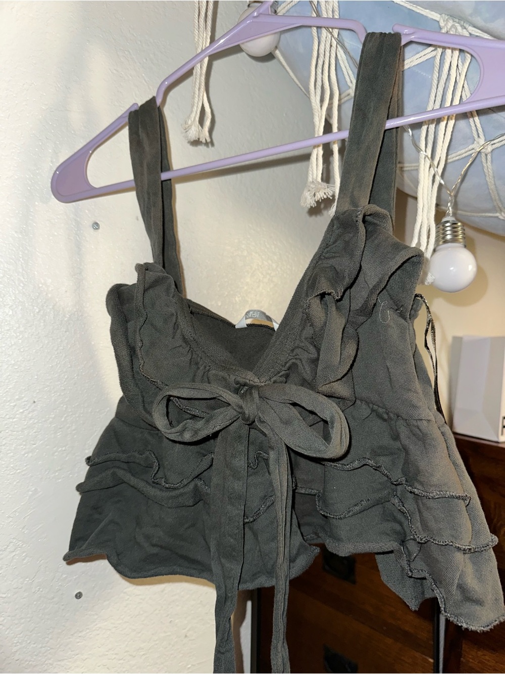 zara army green top